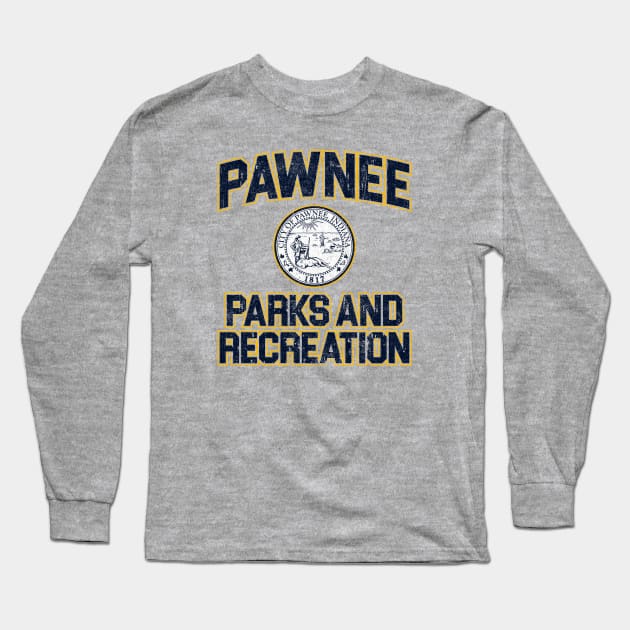 Pawnee Parks and Recreation (Variant) Long Sleeve T-Shirt by huckblade